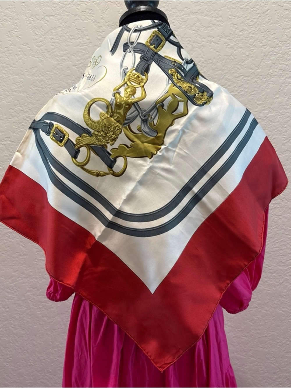Hermes Paris Printed 100%
Silk Scarf W/ Box